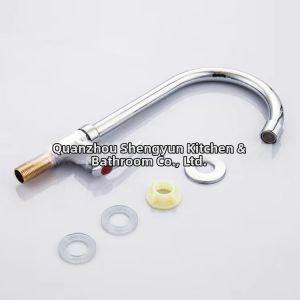 Hexagonal Stand Single Cold Kitchen Faucet Zinc Alloy