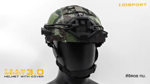 หมวก Team Wendy 3.0 Set หมวกติดตั้งมาพร้อมผ้าคลุมแบบตาข่าย