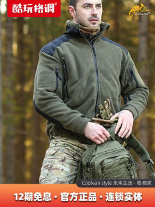 Helikon Liberty Fleece Jacket Outdoor Windproof Thickened Stand Collar Warm Outerwear Autumn Winter Polyester Fiber Breathable