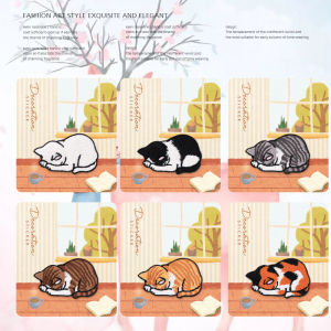 Miếng Dán Thêu Hình Mèo Ngủ Trưa Dễ Thương Miếng Dán Vá Quần Áo Trẻ Em Miếng Dán Trang Trí Thời Trang Nhỏ Miếng Dán Keo Dán Sau