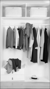 (Bundling 5pcs) Cover Baju Transparan Resleting Pelindung Pakaian Gantung Anti Debu