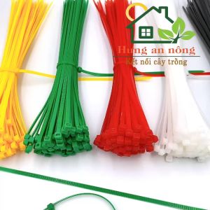 DR530TQ - Dây rút nhựa đánh dấu gia cầm buộc linh kiện cố định cây trồng ( sét 100 sợi size 5x300mm )