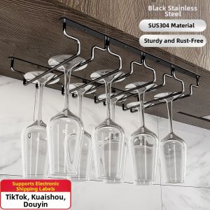 Stainless Steel Hanging Wine Glass Display Rack