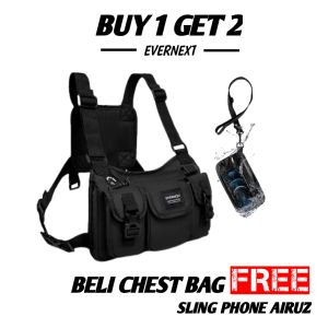 Tas Selempang Pria Slempang Cowok Anti Air Chest Bag Waterproof Sling Bag Original Premium