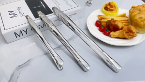 ONE-C1411 Capitan Stainles Steel Penjepit Makanan / Capit Pemanggang Klip Makanan Daging Korean BBQ