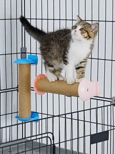 Sisal Cat Tree Scratcher Hanging Cage Post Pets Kitten Scratching Post Board Cat Toys