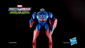Marvel Avengers Mech Strike Monster Hunters Hunter Suit Captain America Toy 8-Inch-Scale Deluxe Figure Ages 4 and Up