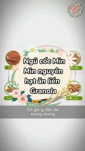 Ngũ Cốc Nguyên Hạt Ăn Liền Granola MIN MIN Hộp 500gr