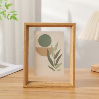 Modern Acrylic Double-Sided Transparent Photo Frame Stand Display Frame 6 7 8 10 Inch Specimen Frame Rectangular Style Home Decor