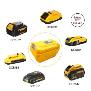 Battery Adapter For  Makita/DeWalt 18V 20V Li-ion Battery Dual USB Output Ports Power Bank Phone Charger With LED Working Light