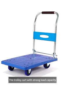 Hand Trucks Trolley rubber wheel load 600KG heavy duty Push Cart  foldable multifunctional Portable grocery cart