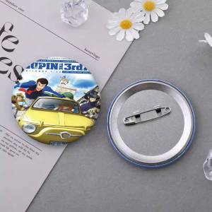 Lupin III Comics Anime Button Pin Handmade Brooch for Clothes Cartoon Badge Backpack Decoration Jewelry Accessories