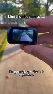 Portable F2 Pocket Camera 1080P HD 130 Degree Wide Angle Mini Thumb Cam With IPS Display for Everyone