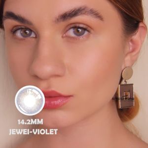 LensFine JEWEL Series: Yearly Disposable Student Light-Colored Natural Moist Breathable Contact Lenses