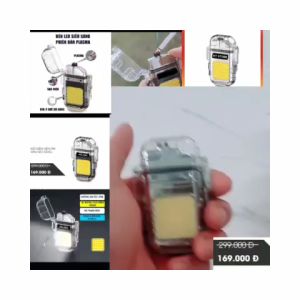 Đèn Pin Mini Kiêm Bật Đa Năng Cao Cấp 4in1 Chống Nước Cổng Sạc Type-C Tiện Lợi