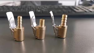 8mm Brass Car Inflatable Pump Valve Quick Connector Accessories Tire Hub Tire Valve Clamp Adapter Compressor Car Accessories