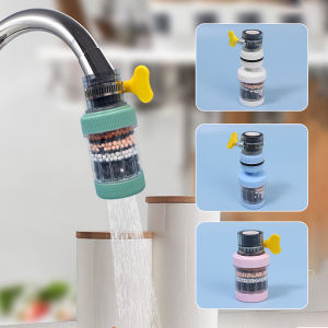 Có thể tháo rời đa năng và có thể giặt được sáu lớp vòi nước gia dụng vòi lọc nước tạp chất Remover 360 ° xoay Splash-proof vòi giao diện