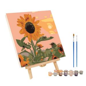 Frame Painting By Numbers Kits Abstract Sunset Landscape Modern Drawing Coloring By Numbers Acrylic Paint For Home Decor