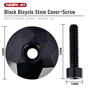 Bicycle Headset Cap Burnt Blue MTB Road Bike Stem Headset Top Cap Cover with Screw for 28.6mm Fork Head Tube Cycling Accessories