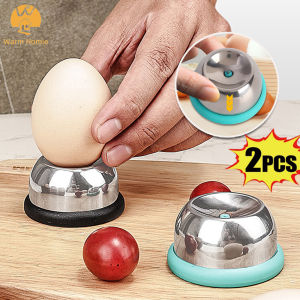 [Free shipping] 2PCS Boiled Egg Piercer Egg Cups Stand Rack  Stainless Steel Egg Base Manual Hole Puncher Kitchen Gadgets Tools