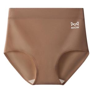 Quần lót nữ MiiOW bằng cotton cạp cao kháng khuẩn nâng bụng thoải mái - mùa thu 2024