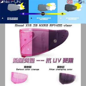 OneFun Motorcycle Helmet Mirror Film Color Changing Anti-Fog Sticker for SHOEI Z8 X15 RF1400 Vibrant Hue Motorcycle Gear