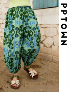 PPTOWN | Mosquito Repellent Girls Pants Loose and Leisure Drawstring Trousers