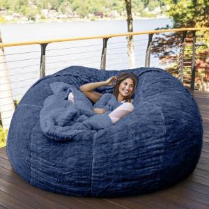 Comfy Living Room Bean Bag Chair for 2-3 People