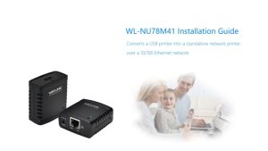 Print Server 10 / 100Mbps Ethernet to USB 2.0 Network LPR Print Server for Windows