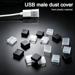 10PCS Plastic USB‑A Male Dust Cover Anti‑dust Protector Cap for USB‑A Data Cable U Disk Flash Drive Interface Dustproof Stopper