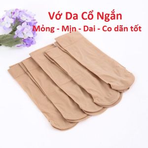 Tất da Vớ Da cổ ngắn Mỏng mịn dai có 2 màu Đen và Da