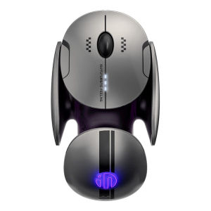 Inphic X2 Silent Bluetooth Mouse Metal Base Rechargeable Wireless Gaming Mouse For Computer Laptop Office Game
