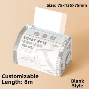 Cut-to-Size Expandable Transparent Note Stickers