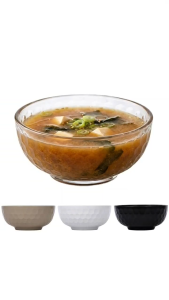 Chén ăn cơm vân tổ ong nhựa VIỆT NHẬT - Trong suốt đựng cơm canh súp - 6846