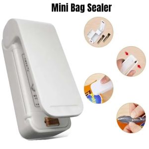 1pc Mini Heat Bag Sealer Machine Portable Food Storage for Kitchen Snack Fresh Keeping