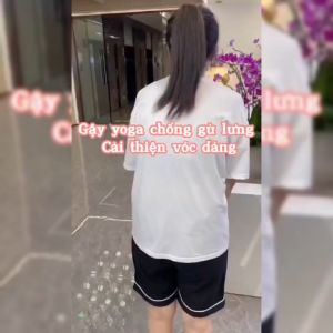 Gậy tập Yoga chống gù lưng cải thiện vóc dáng cho học sinh và nhân viên văn phòng gậy tập lưng vai bằng thép không gỉ