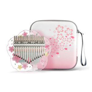 Hluru Kalimba 21คีย์ เครื่องดนตรีอะคริลิค17คีย์พร้อมเคสแท่นคริสตัลใส