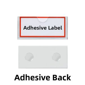 Acrylic Magnetic Name Label Stickers Card Slot Transparent Name Absorption Display Board Cabinet Person Name Card Identifier