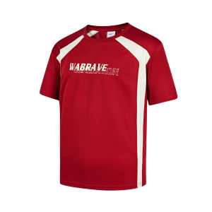 WABRAVE เสื้อยืดแขนสั้นทรงหลวมสไตล์อเมริกันสำหรับเล่นบาสเก็ตบอล ออกกำลังกาย โยคะ ฤดูใบไม้ผลิ ฤดูร้อน ฤดูใบไม้ร่วง ผ้าฝ้ายผสมโพลีเอสเตอร์