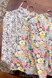 Váy maxi hai dây hoa cúc cho bé gái GELU KIDS chất liệu thô cotton mềm mát V038