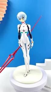Bandai | Hot Sale Anime Neon Genesis Evangelion Eva Ayanami Rei Kawaii Figure PVC Model Toys Doll Collect Ornaments Gifts