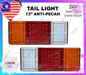 LOSERI PREMIUM Truck/Lori LED Tail Lamp Anti Pecah 24V 13inch Tail Light Lampu Belakang Lori Aksesori
