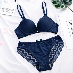 Wireless Lace Bra Womens Underwear Seamless Gathered Fashionable Versatile Spring Sporty mid Thick Cup with Insert Pocket
