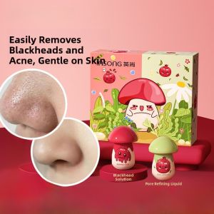Deep Cleansing Blackhead Removal Nose Strips Pore Shrinking Acne Removal Red Film Blackhead Removal Tools for Beauty Care