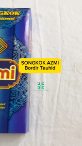 Songkok Azmi Bordir Tauhid Tinggi 9cm Songkok kopiah Azmi Hitam Termurah