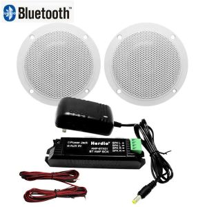 Loa Bluetooth Âm Trần Herdio 4 Inch 160W Chống Nước Cấp Độ Hàng Hải Cho Phòng Tắm Nhà Bếp Nhà Ở Ngoài Trời Xe Cắm Trại - 2 Cái