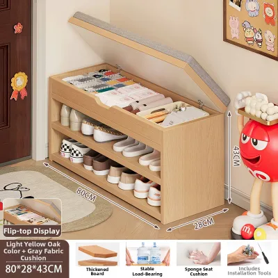 OYIla | Shoe Storage Bench Hallway Entry Long Bench
