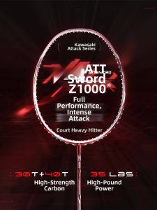 Kawasaki | High Poundage Carbon Fiber Professional Badminton Racket 32 lbs