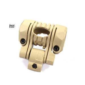 25mm 5-Gear Flashlight Clip Bracket Accessory for Riding Helmet Rails