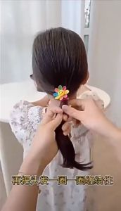 Luckin Mall Colorful Telephone Wire Hair Bands for Kids - Bowknot Braided Telephone Wire Hair Bands